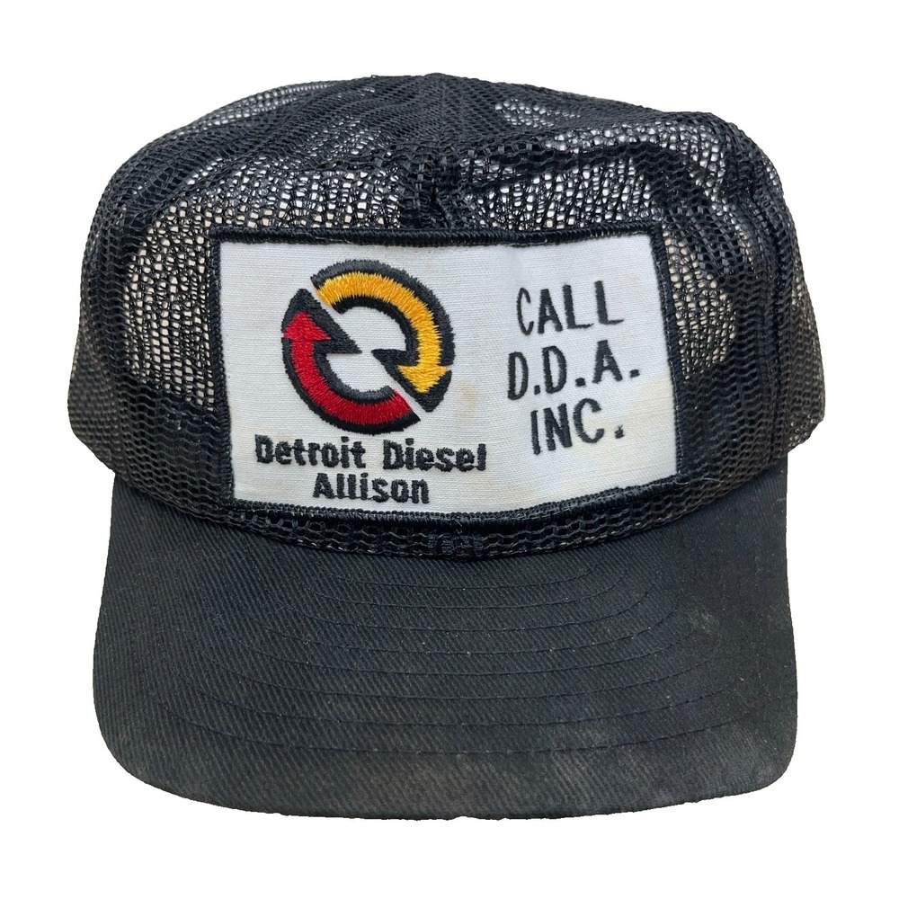 Vintage Louisville MFG Trucker Hat Cap USA Full Mesh 80s Detroit Dissel Allison